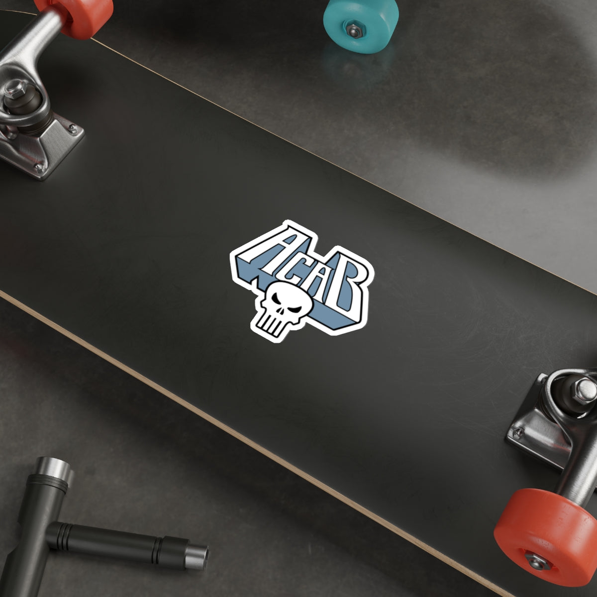Archaic Corrupt And Broken WHITE vinyl sticker