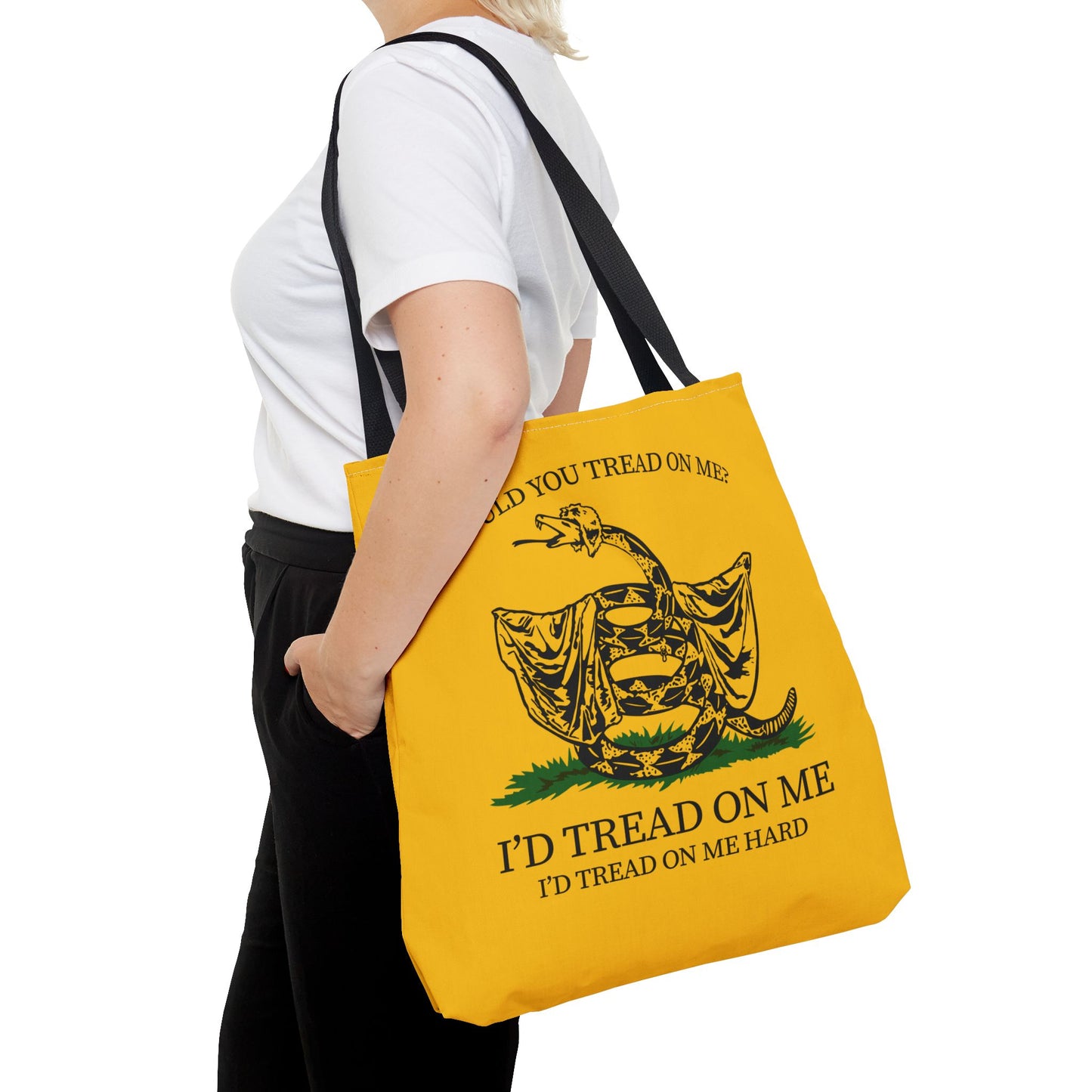 Would You Tread On Me? tote bag