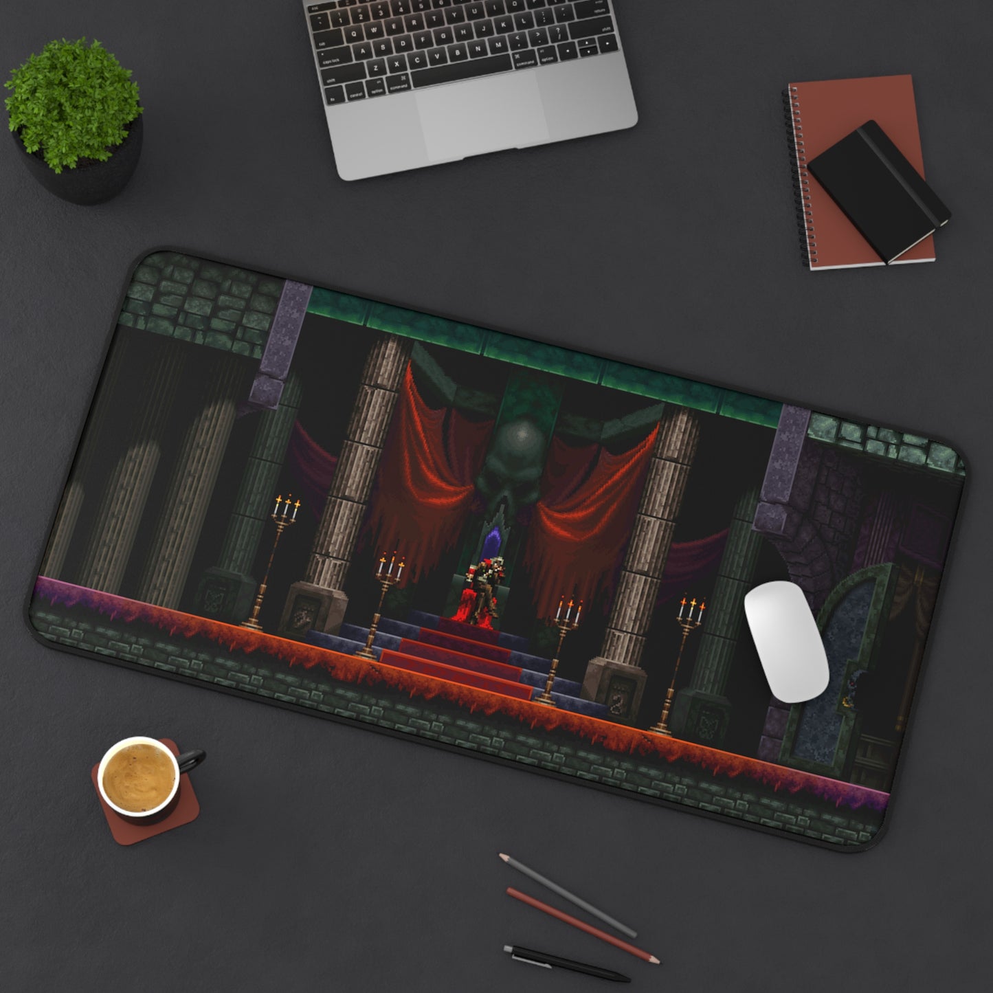 Dracula's Throne 32" X 16" desk mat
