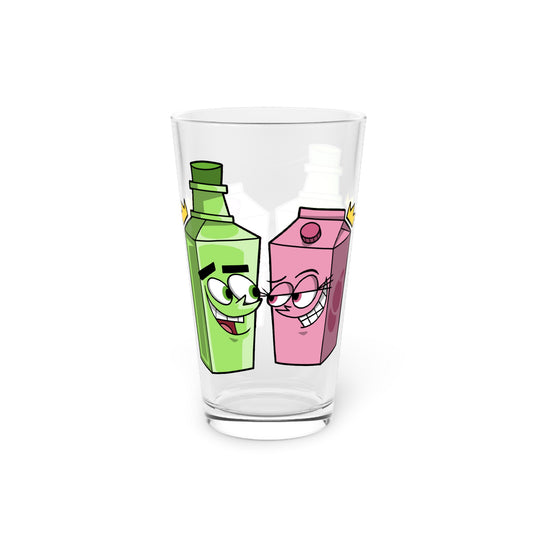 Gin and Guava Juice pint glass