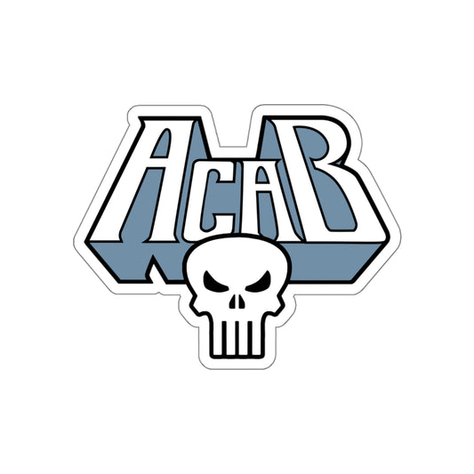 Archaic Corrupt And Broken WHITE vinyl sticker