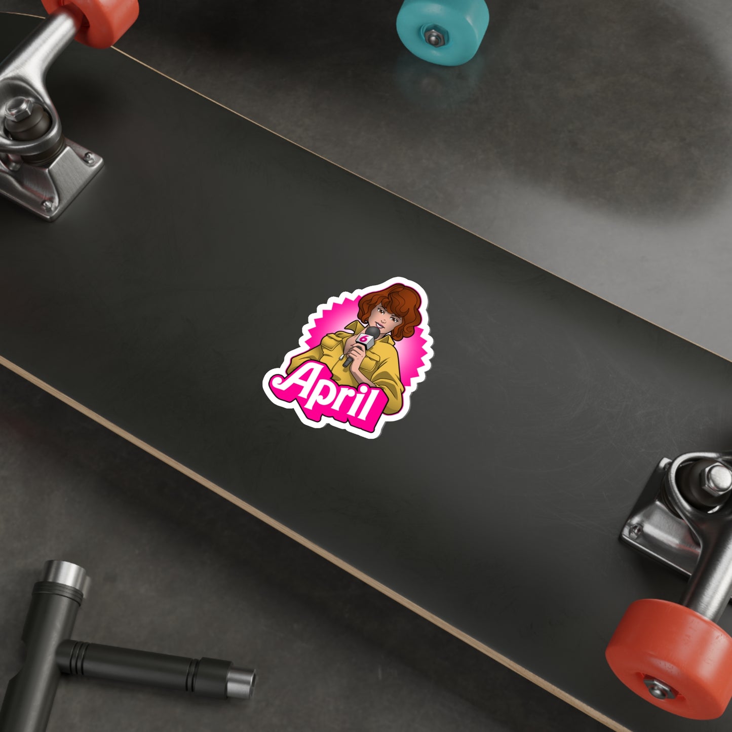 April Doll vinyl sticker