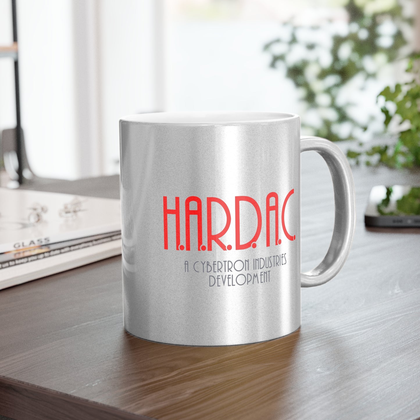 HARDAC "metallic" silver mug
