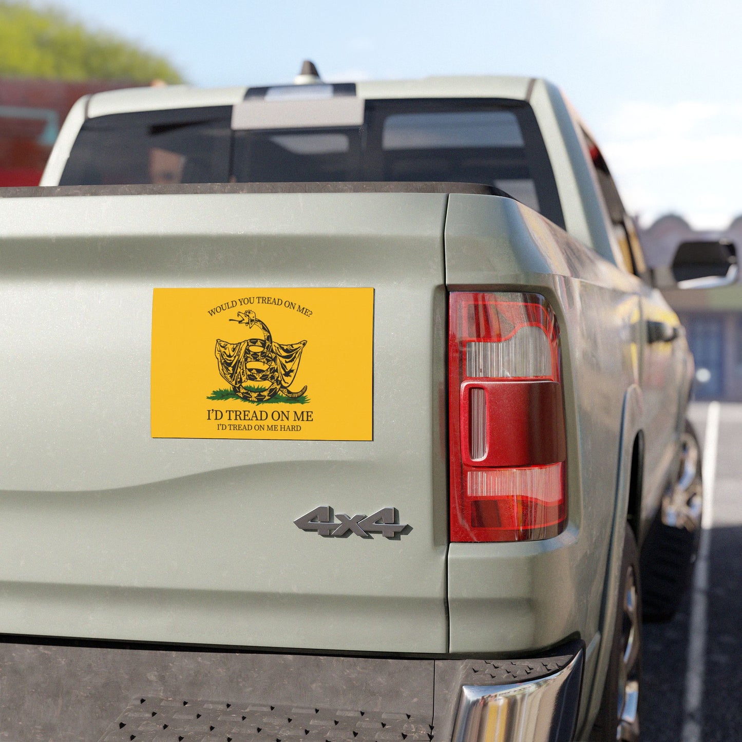 Would You Tread On Me car magnet