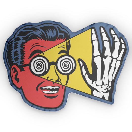 Protect Ya Specs plush throw pillow