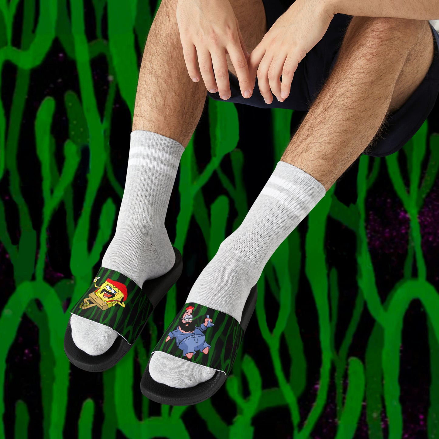 Sea Weed men's PU slide sandals