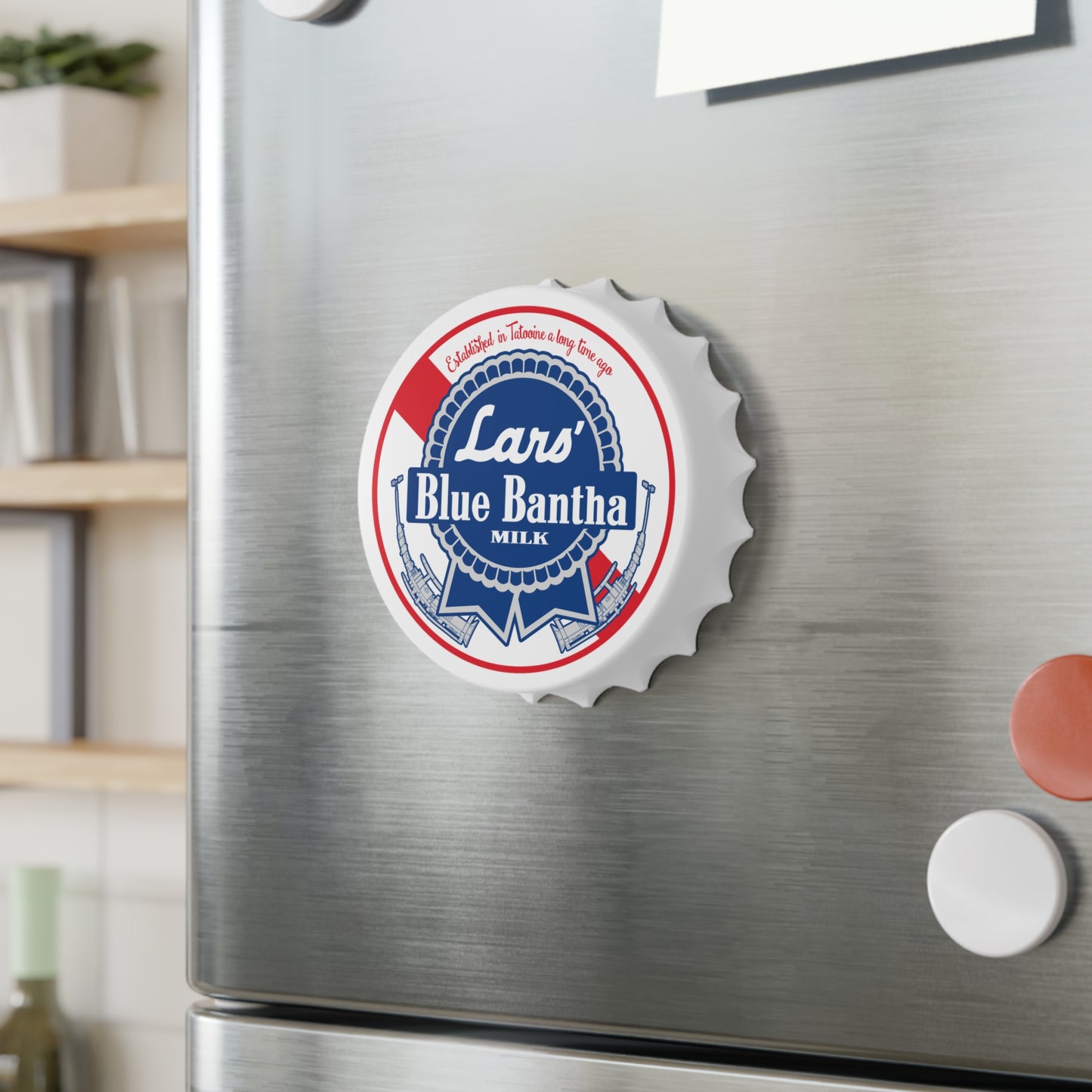 Lars Blue Bantha Milk magnetic bottle opener