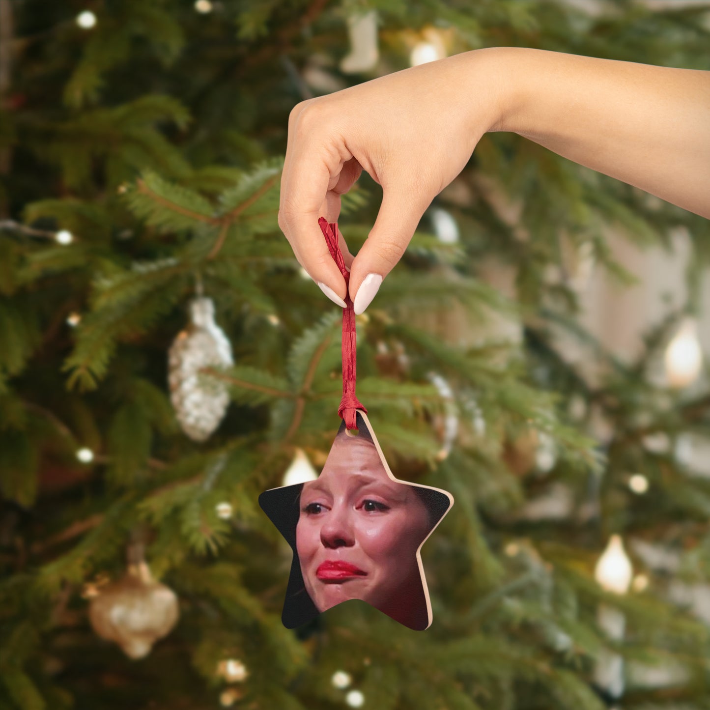 I'm a Christmas Star wooden ornament