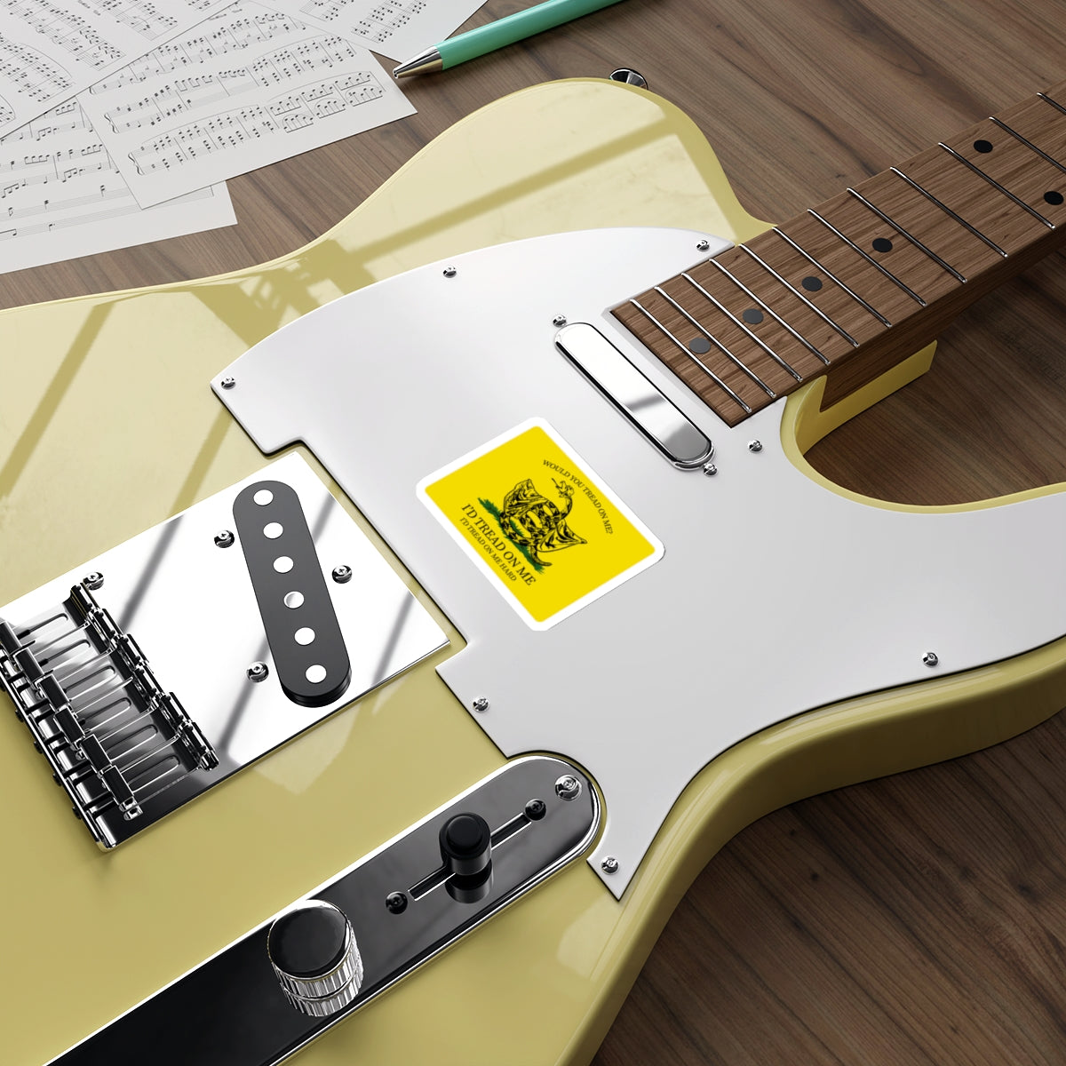 Would You Tread On Me? vinyl sticker