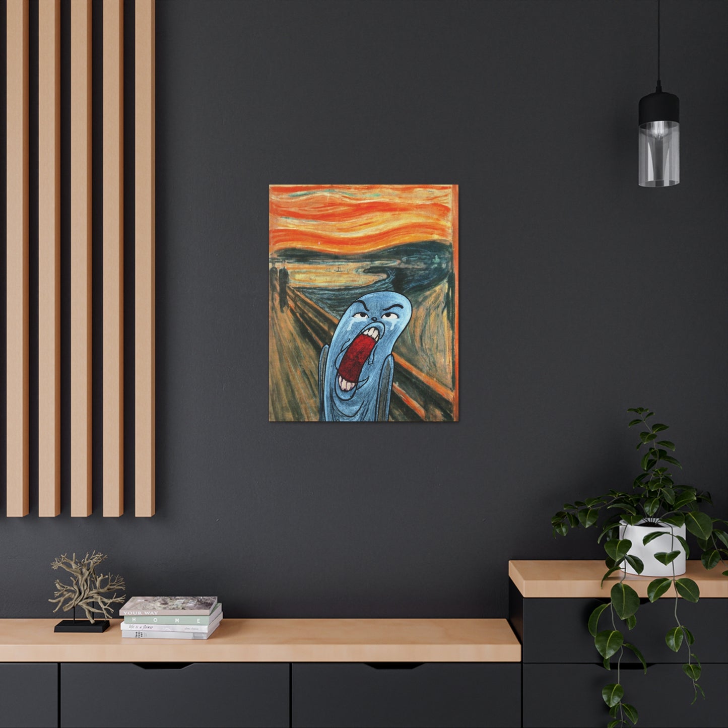 The Ugly Smell Scream canvas print
