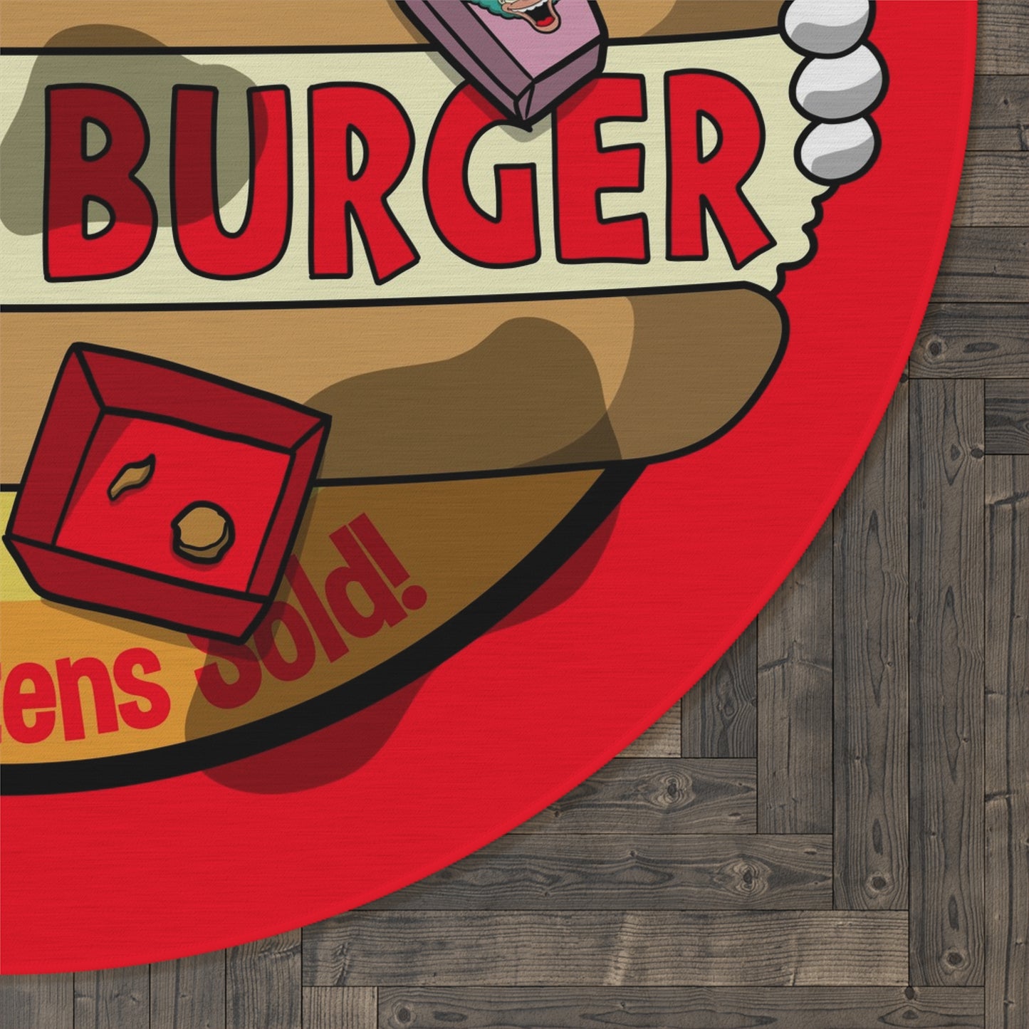 K Burger SOILED round rug