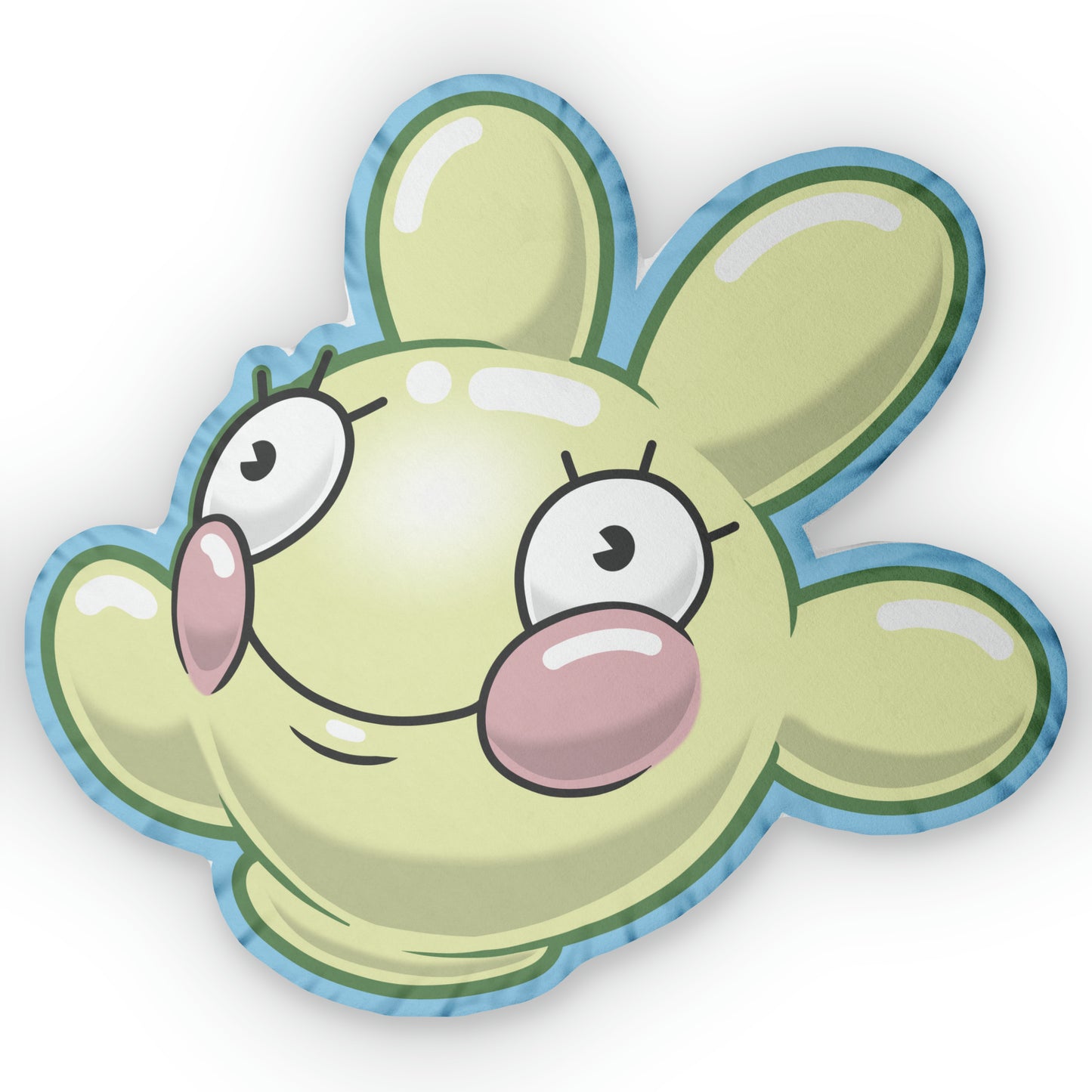 Glovey plush throw pillow