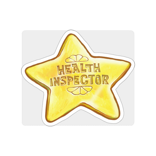 BB Health Inspector vinyl sticker