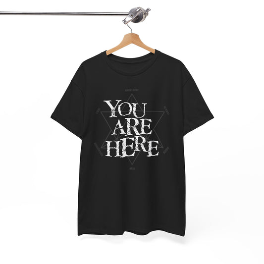 YOU ARE HERE in the TZ t-shirt