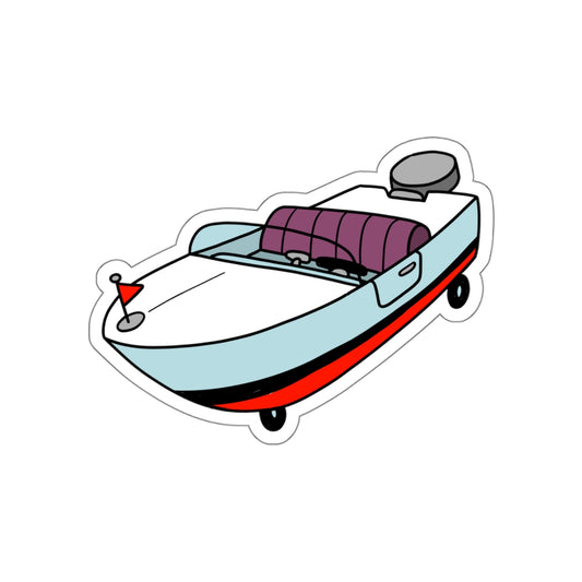 Boatmobile vinyl sticker