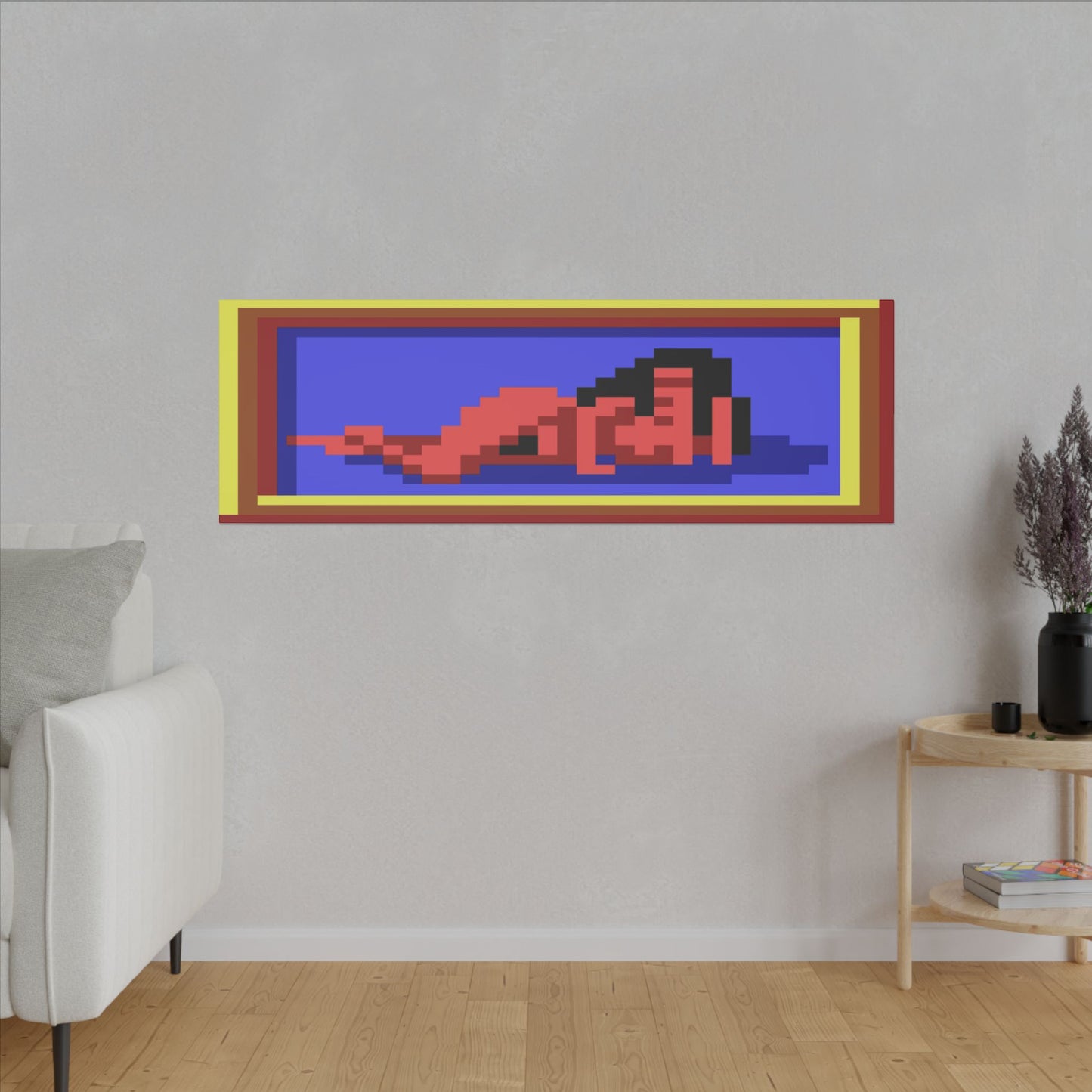 Lefty's Lo Rez Lady 60" x 20" canvas print