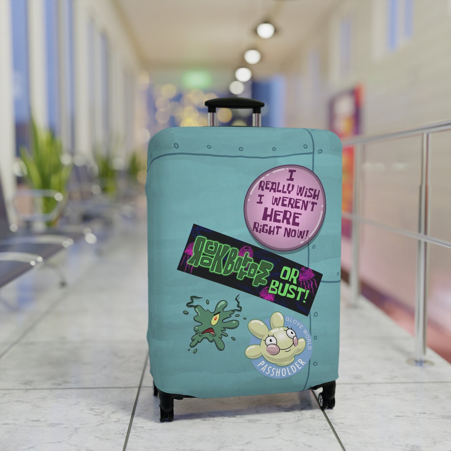 Bikini Bottom Traveler luggage cover
