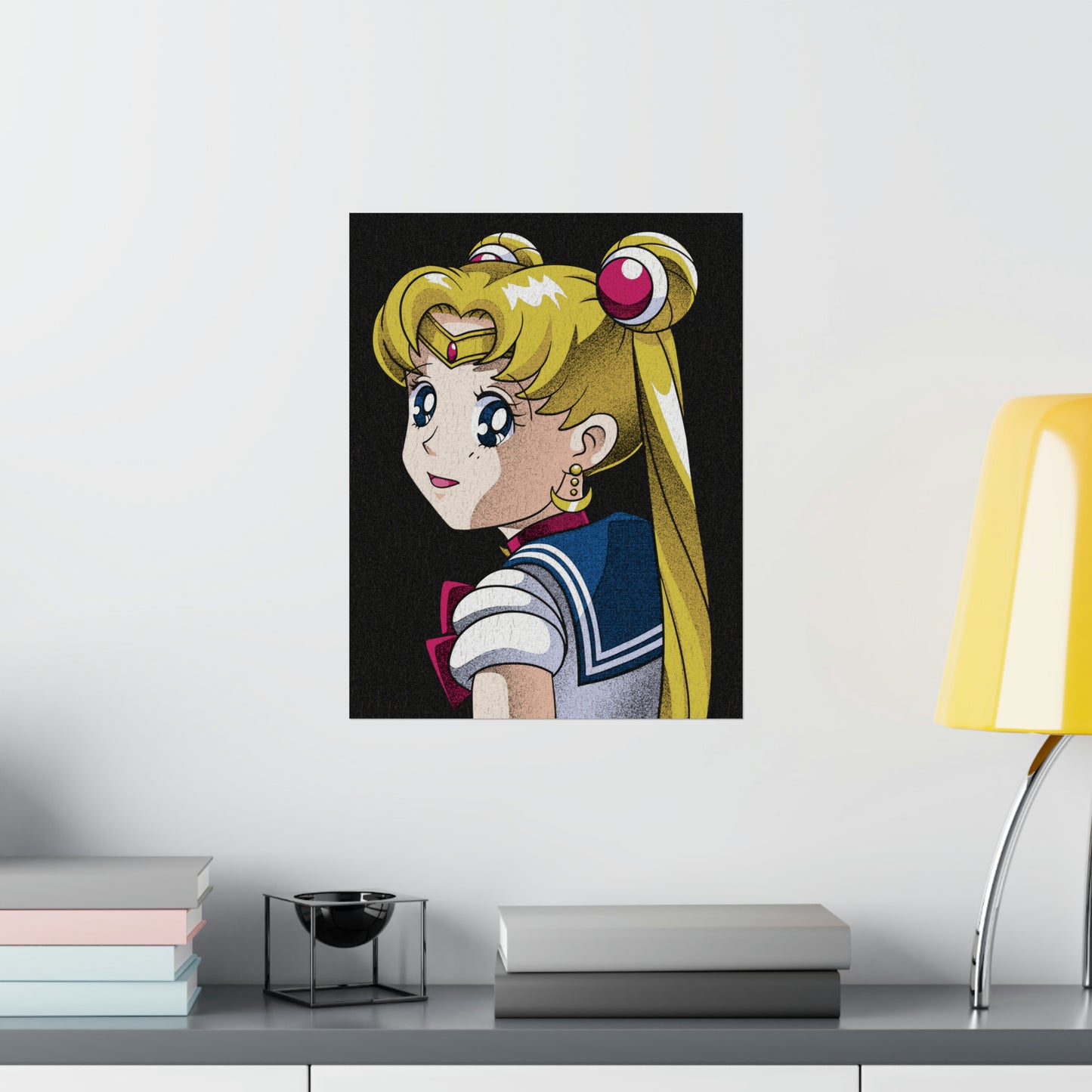 The Girl with the Moon-Shaped Earring matte poster