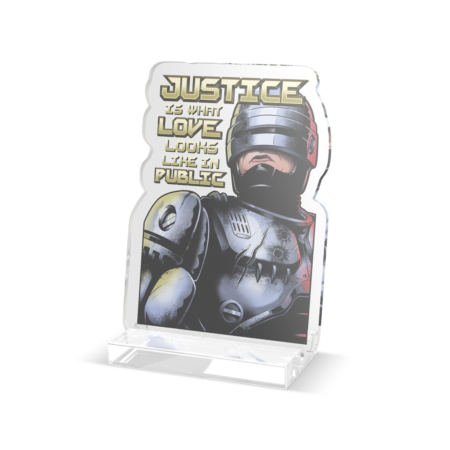 Robo Justice acrylic standee