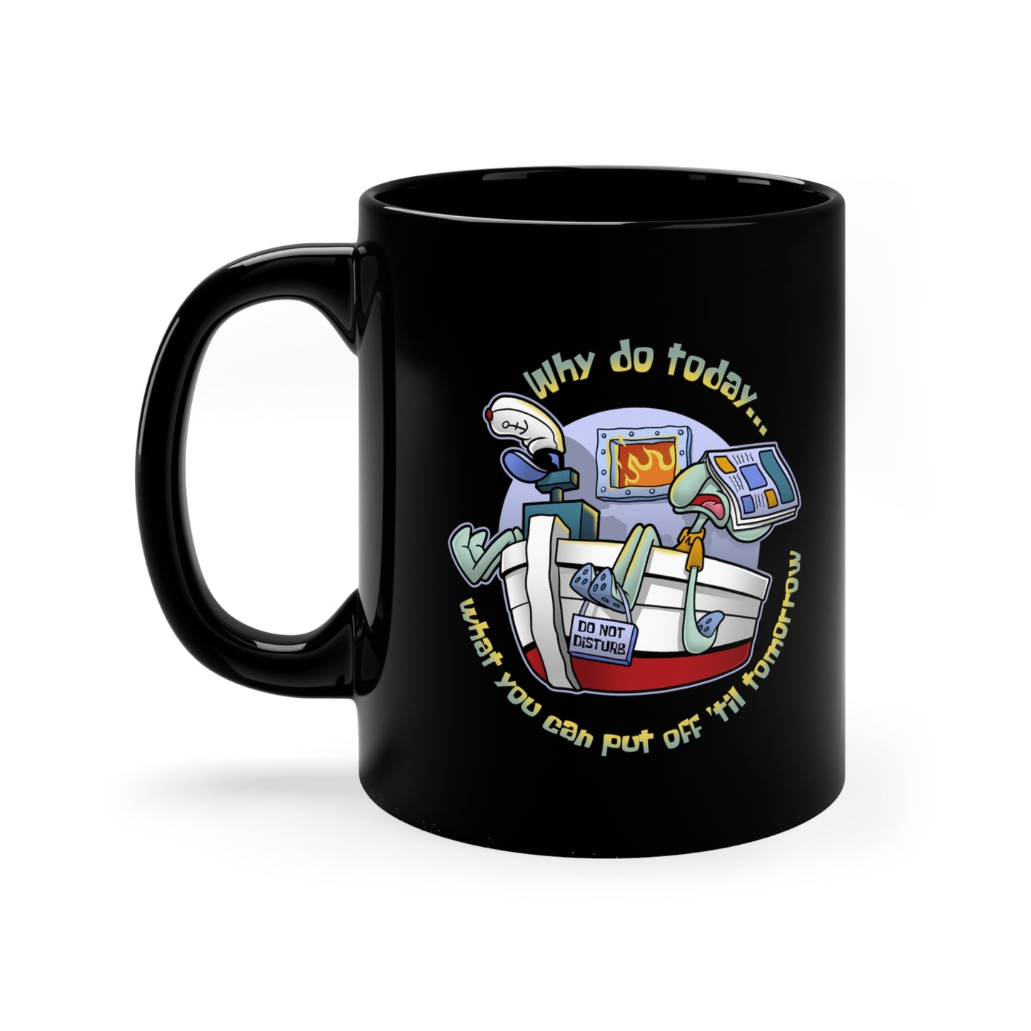 ProKRUSTination ceramic mug
