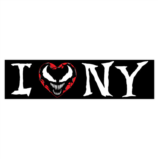 I Symbiote NY bumper sticker