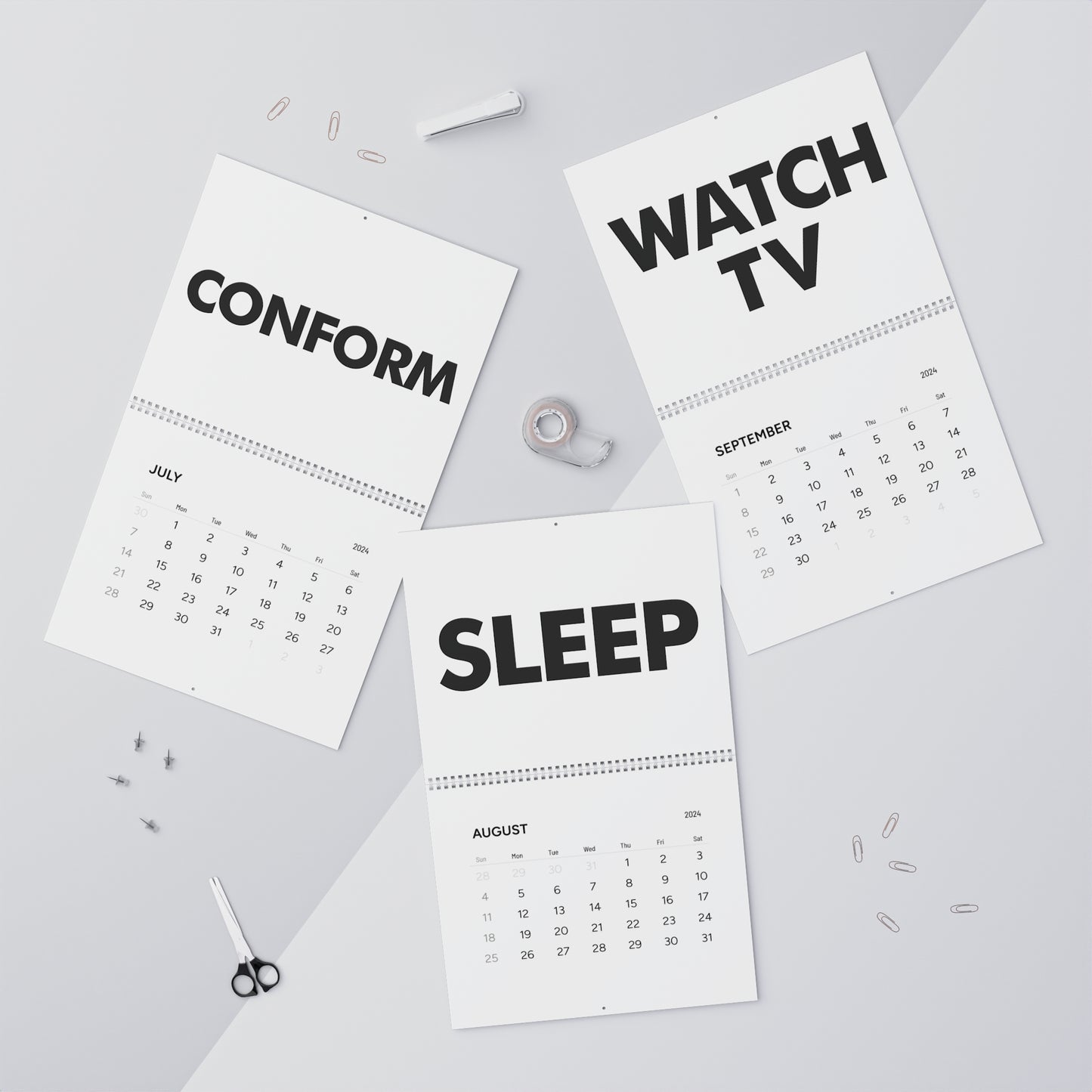 They Schedule 2024 Wall Calendar