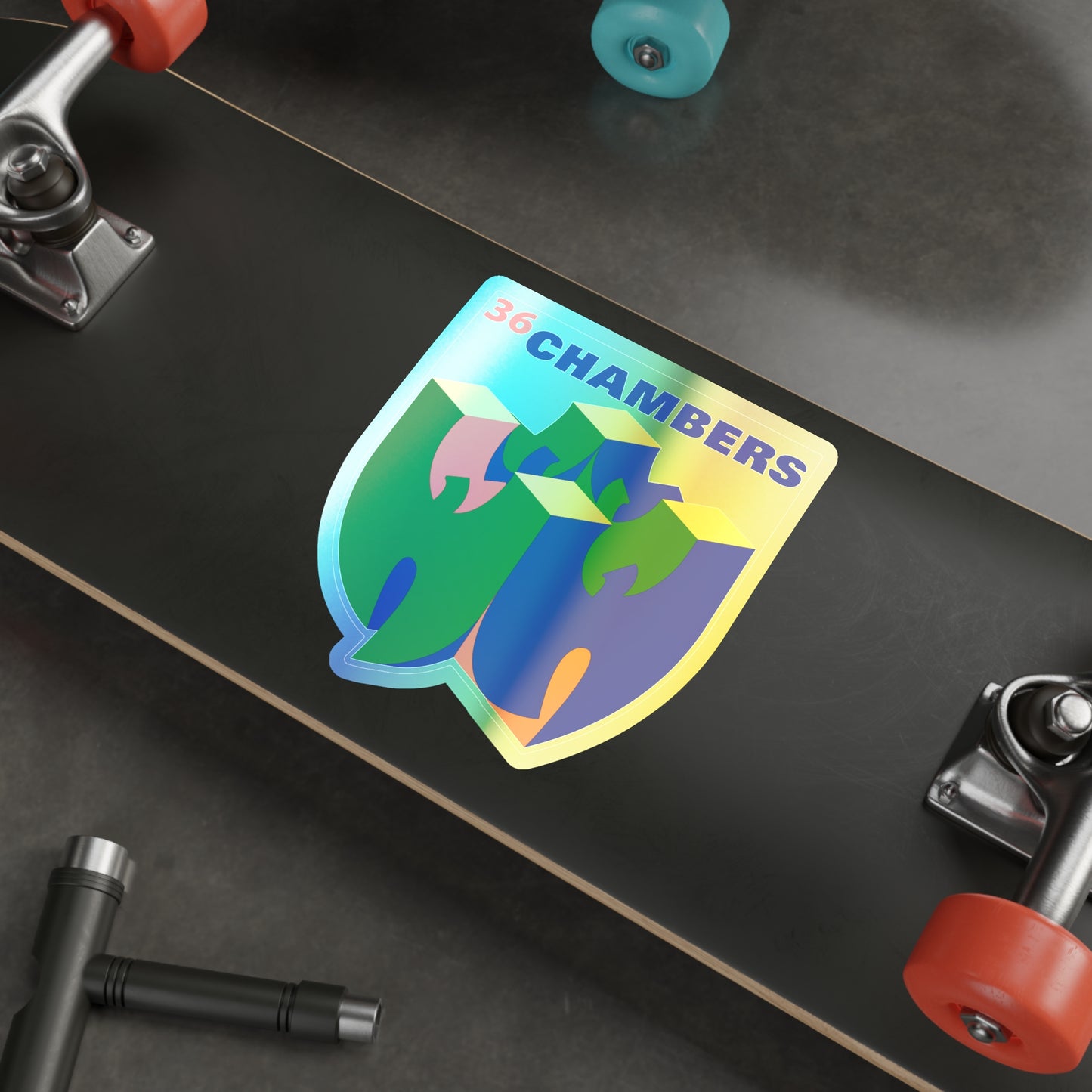WUtendo 64 holographic vinyl sticker