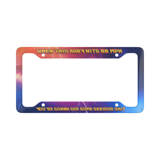 88 MPH license plate frame