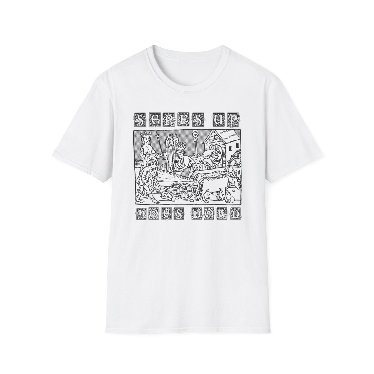 SERFS UP, HOES DOWN t-shirt