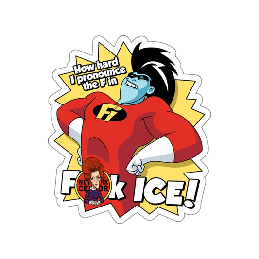 Eff ICE-azoid vinyl sticker
