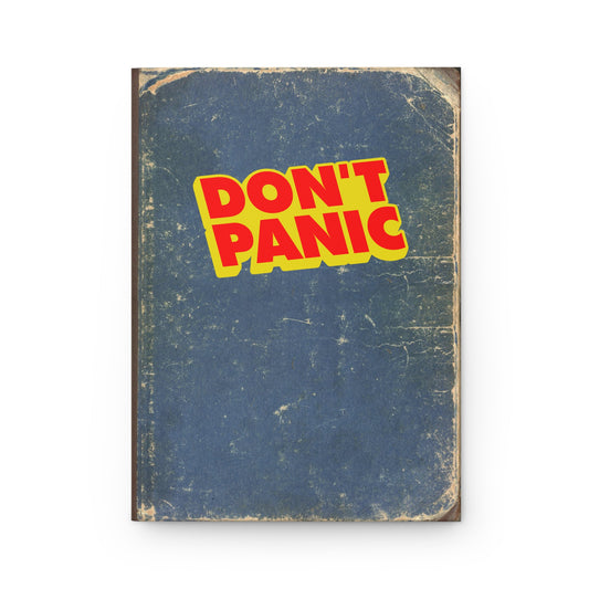 Don't Panic hardcover journal