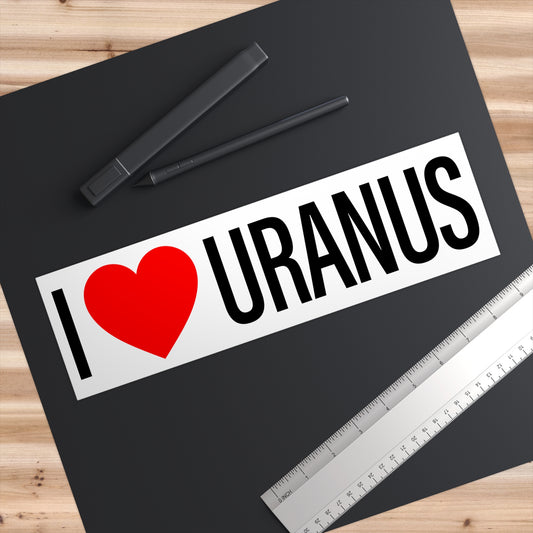 I Heart Uranus bumper sticker