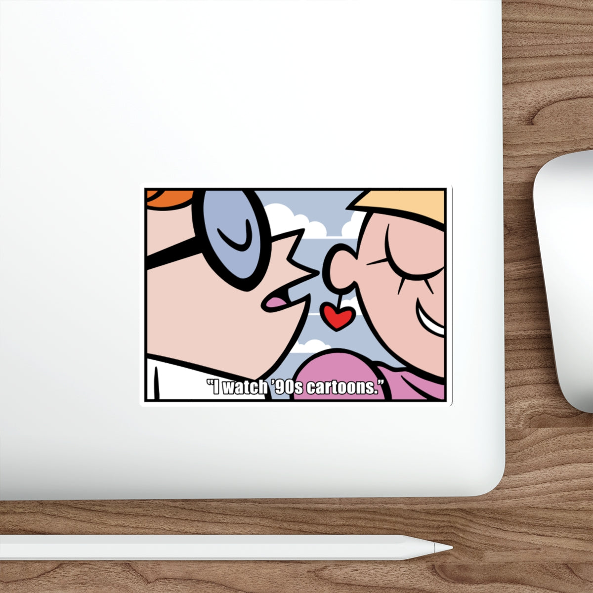 I Watch '90s Cartoons vinyl sticker