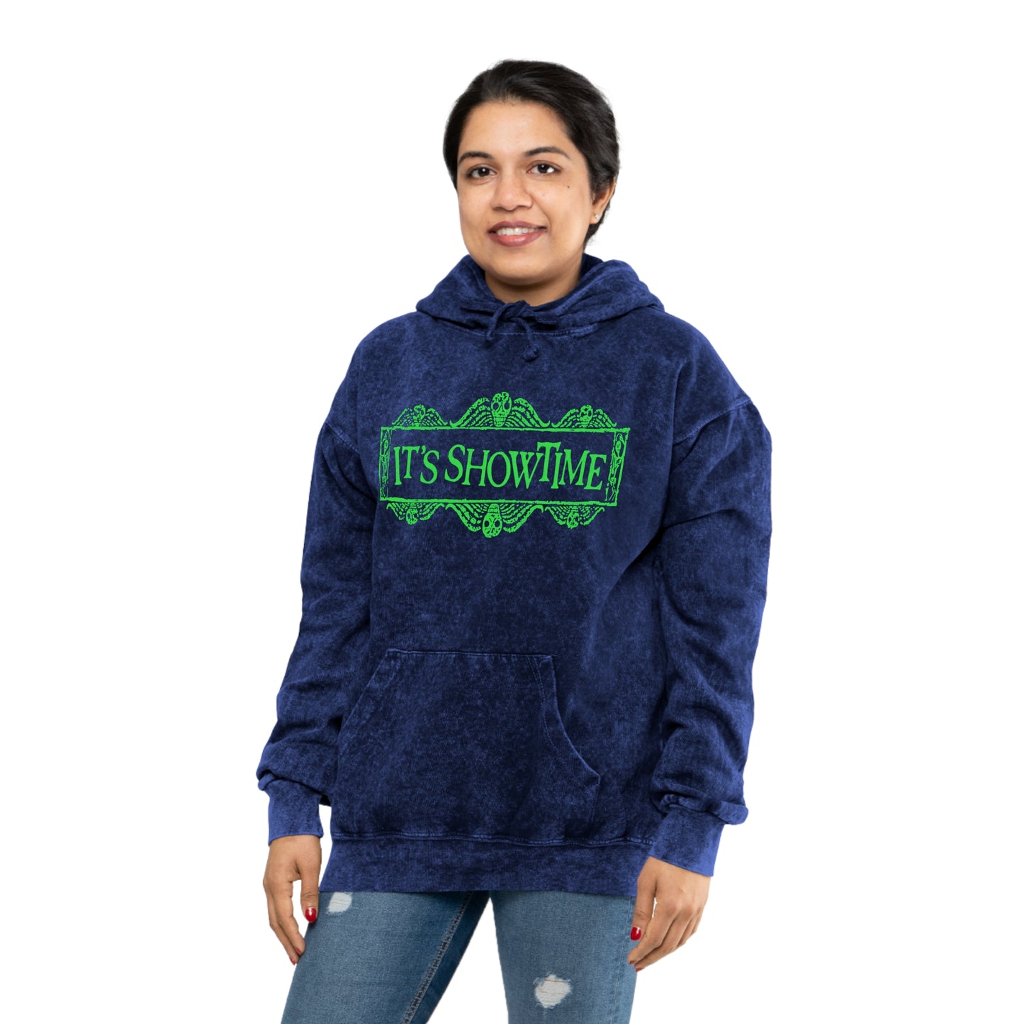 It's Showtime mineral wash hoodie