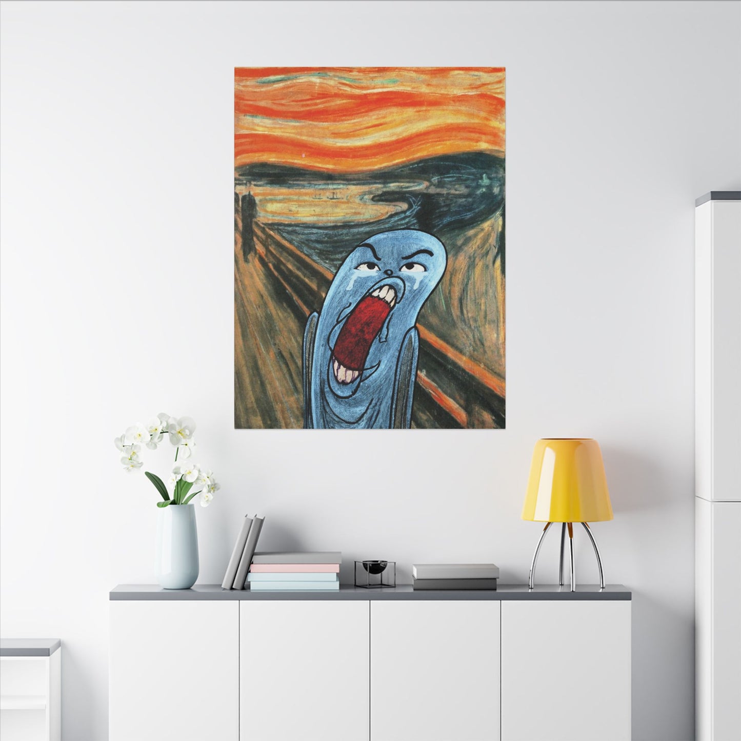 The Ugly Smell Scream canvas print
