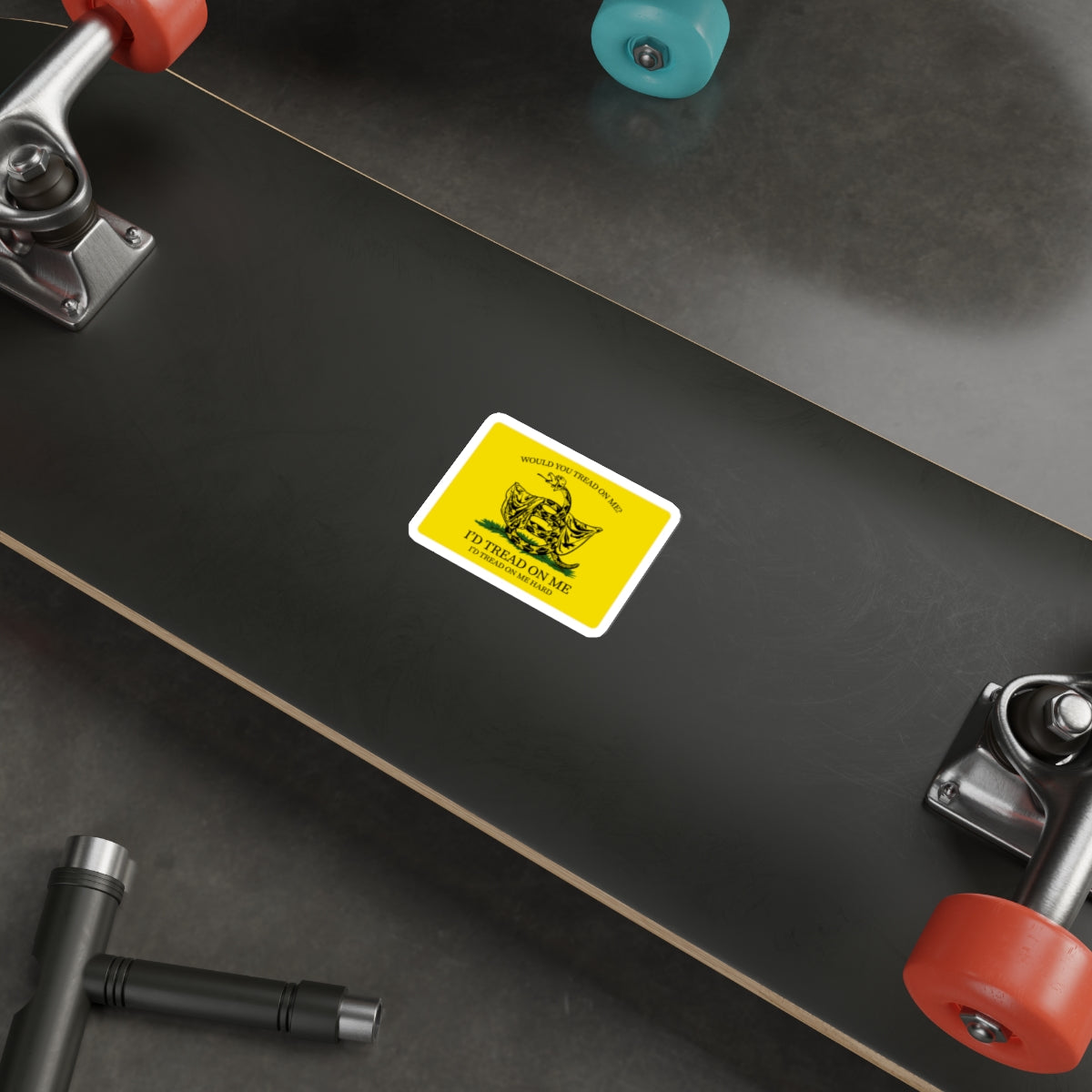 Would You Tread On Me? vinyl sticker