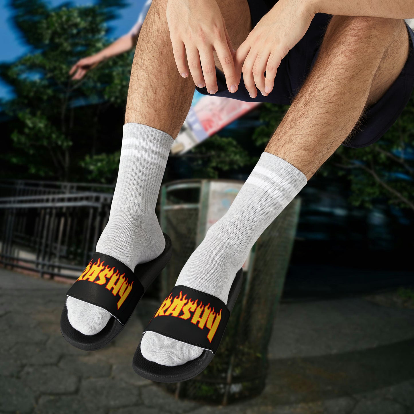 TRASHY men's PU slide sandals