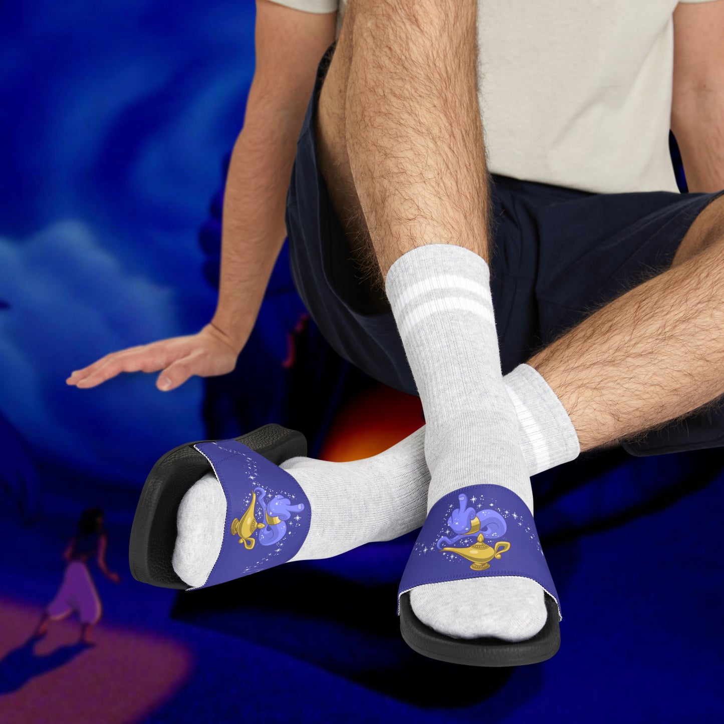 One Wish Left men's PU slide sandals