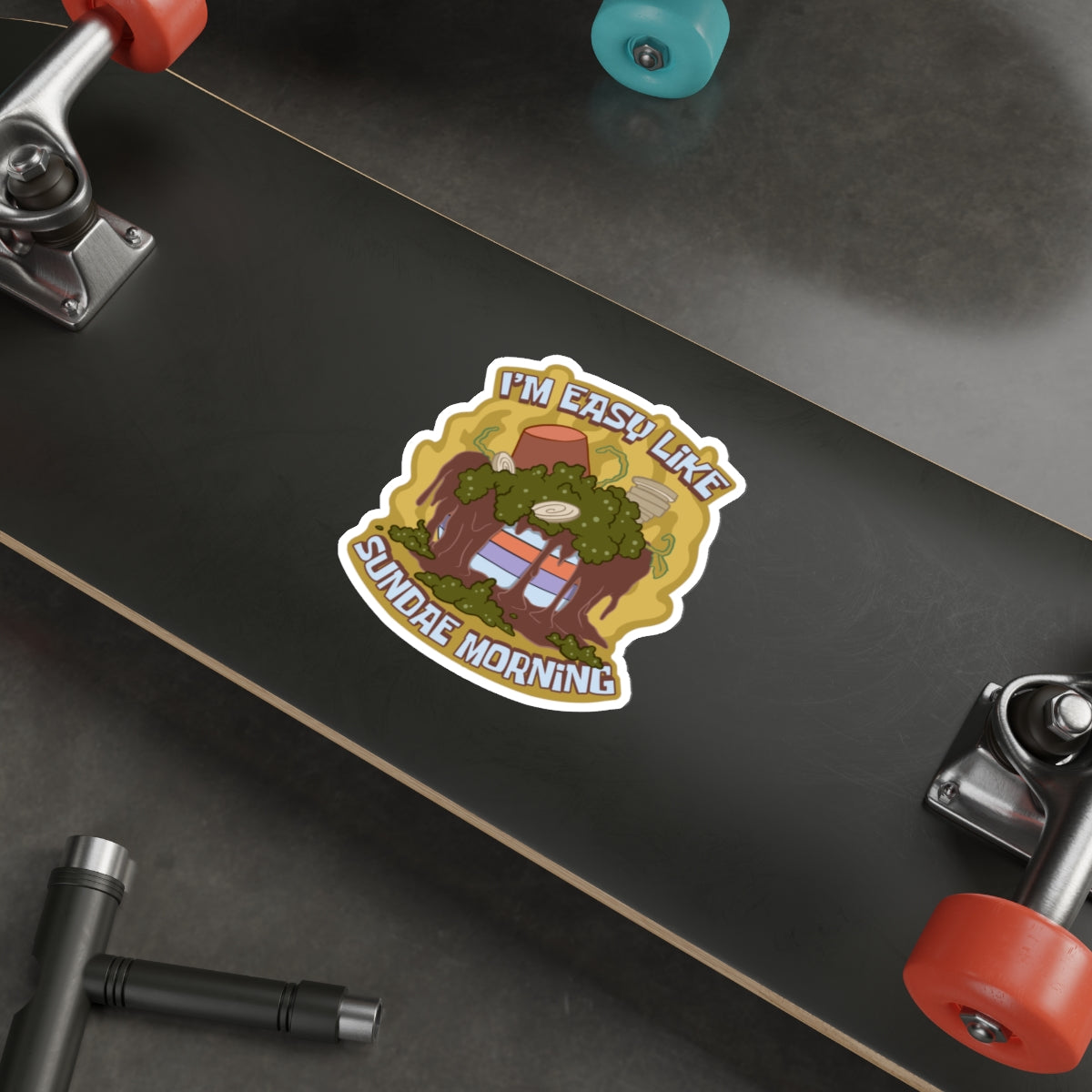 Easy Like Sundae Morning vinyl sticker