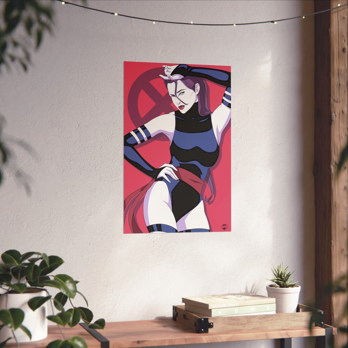 Psylocke'd In matte poster