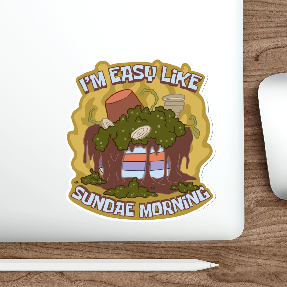 Easy Like Sundae Morning vinyl sticker