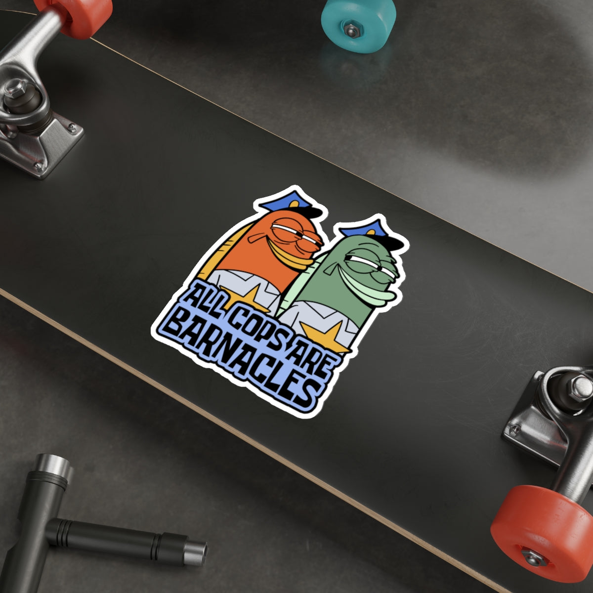All Cops Are Barnacles vinyl sticker