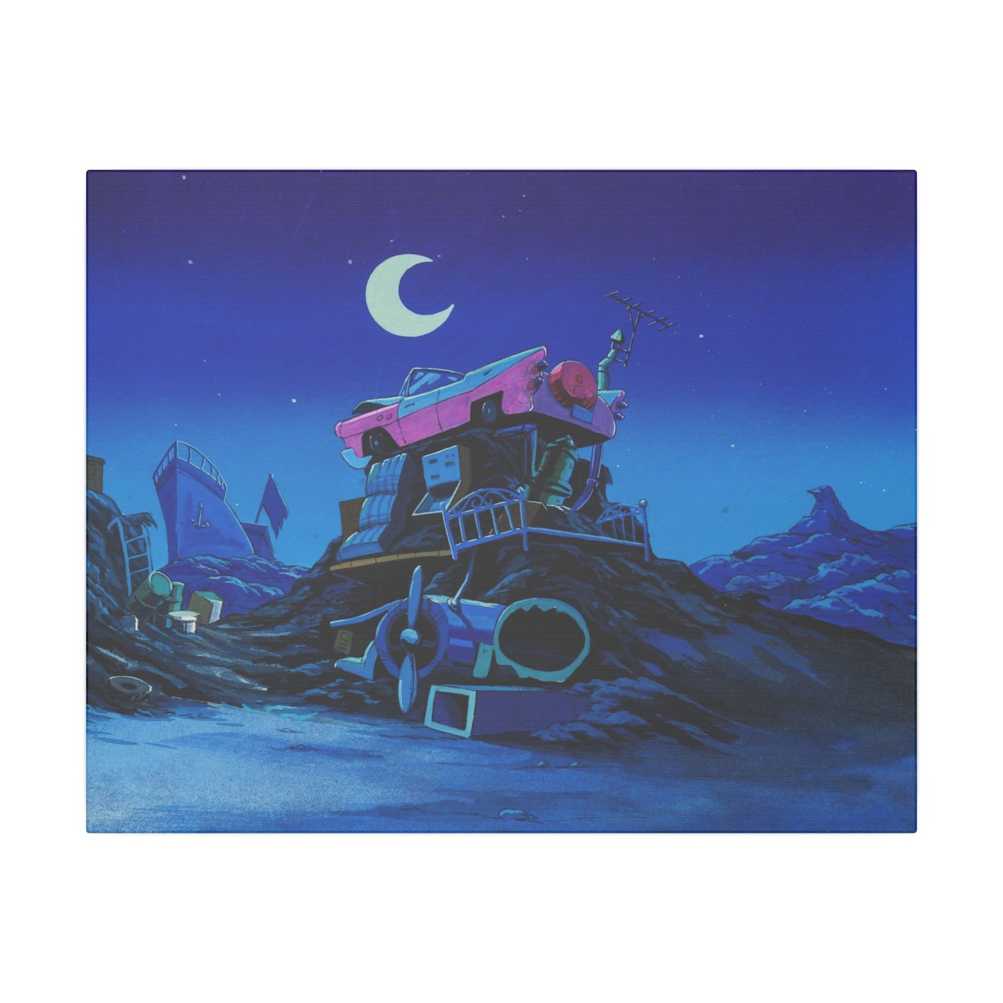 Caddy Cats 20" x 16" canvas print