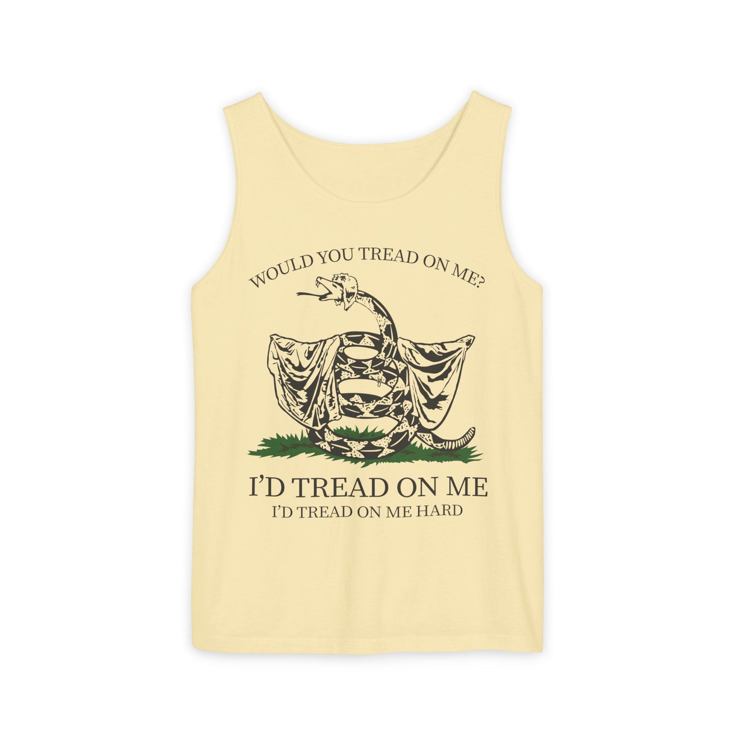 Would You Tread On Me? tank top