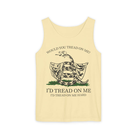 Would You Tread On Me? tank top