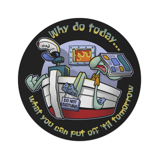 ProKRUSTination round rug