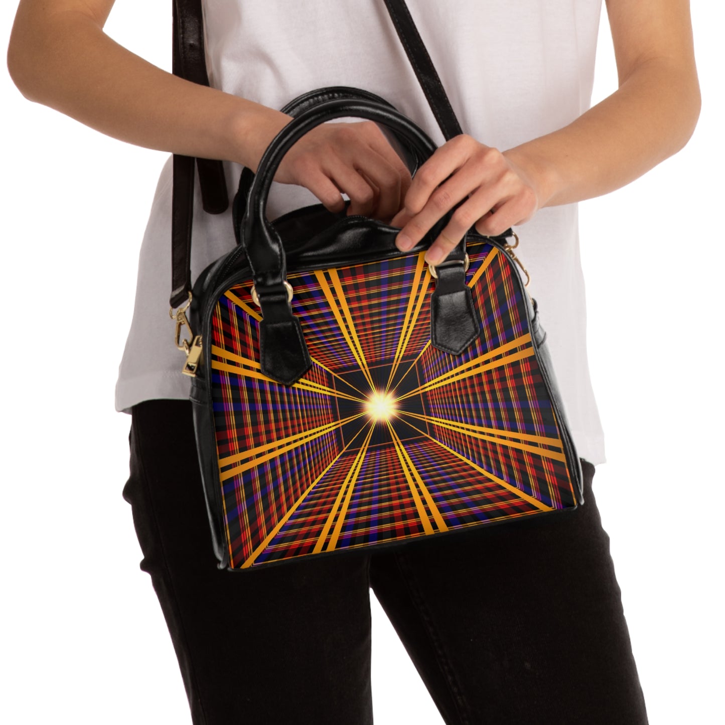 Hyperjet PLAID shoulder handbag