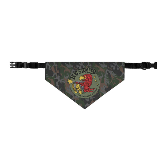 Bug Stomper Camo clip pet bandana