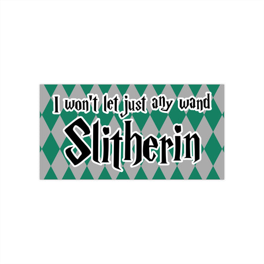 Dirty Potter Slitherin bumper sticker
