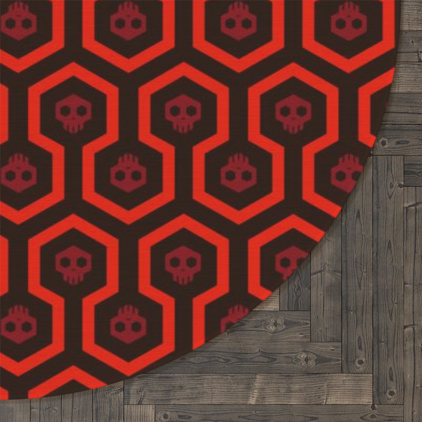 Death Shines round rug